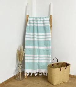 Katoenen XL-handdoek Met Badstof Voering 140 X 180 Cm -Woninginrichting 9549c8e1bff4424cb6f77d971bd3b299