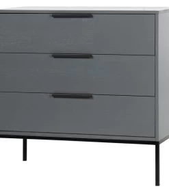 WOOOD Adam Ladekast - Grenen - Staal Grijs - 93x94x52 -Woninginrichting 958ba8feed8f4af1b58734d6a766c446