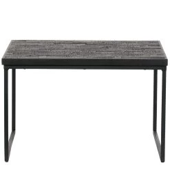 BePureHome Sharing Bijzettafel - Hout/Metaal - Zwart - 38x60x60