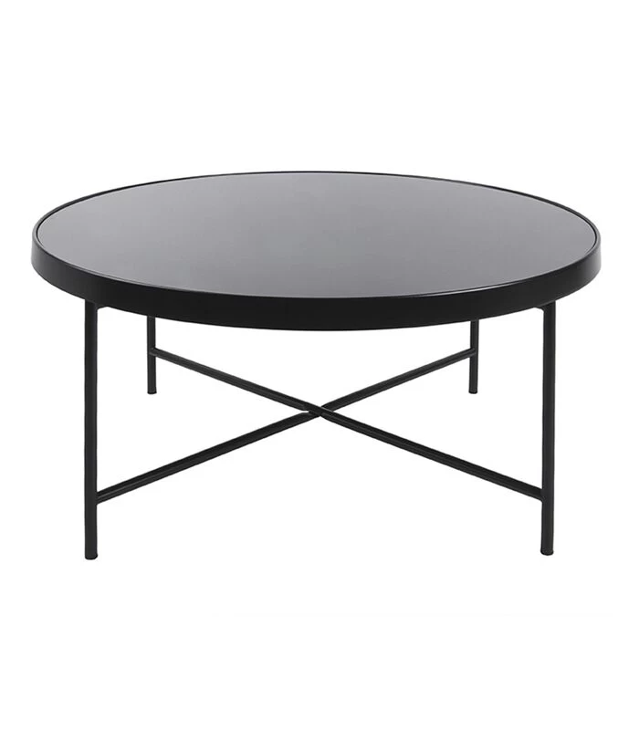 Leitmotiv Salontafel Smooth - Mat Zwart, Zwart Glas Top - 82,5x40cm 3 Leitmotiv Salontafel Smooth - Mat Zwart, Zwart Glas Top - 82,5x40cm