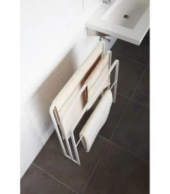 Yamazaki Bath Towel Hanger With 3 Bars - Tower - White -Woninginrichting 98116fdacaae4208857d3497c5a0e366