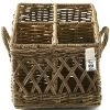 Keukengerei Houder Bestekhouder - Rustic Rattan Couvert Basket Square - Bruin -Woninginrichting 984994960ba54a4da6440ef716a40eae