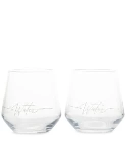 Water Glazen - RM - Drinkglazen - Transparant - 2 Stuks