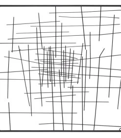 Exclusive Fidde Wanddeco - Metaal - Zwart - 80x80x3