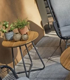 Bijzettafel Buiten Grace - Teak - Naturel - 52x50x50 -Woninginrichting 9bc062b3fdd3490ca4ab1fc816a0b446