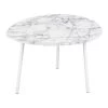 Leitmotiv Bijzettafel Ovoid - Wit - 67x60x42 Cm
