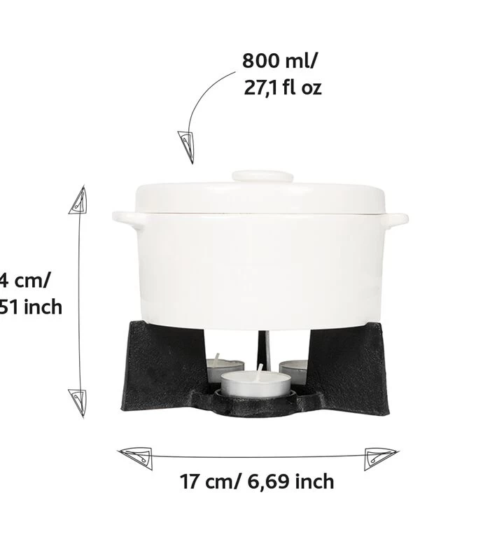 Cheese Baker L - Ovenschaal - Met Onderstel En Waxinelichtje 7 Cheese Baker L - Ovenschaal - Met Onderstel En Waxinelichtje - Afbeelding 5