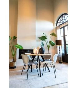 Eettafel Magnifera - Hout/Zwart - Ø120cm -Woninginrichting 9eaba5b8dd744c38940b4b616139b238