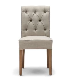 Eetkamerstoel - Hampton Classic Dining Chair - Linnen Flax - Naturel