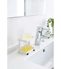 Yamazaki Soap Tray 2 Tiers - Tower - White -Woninginrichting 9f6fdf2e88004ba989fde460093018ad