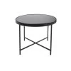 Leitmotiv Salontafel Smooth - Mat Zwart, Zwart Glas Top - 60x46cm -Woninginrichting a06eb7d33c7b4c16ab9b4dc0b5c72654