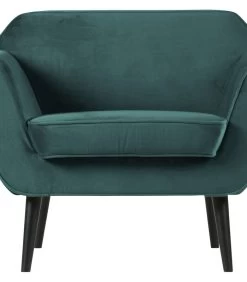Rocco Fauteuil - Velvet - Teal - 75x92x81