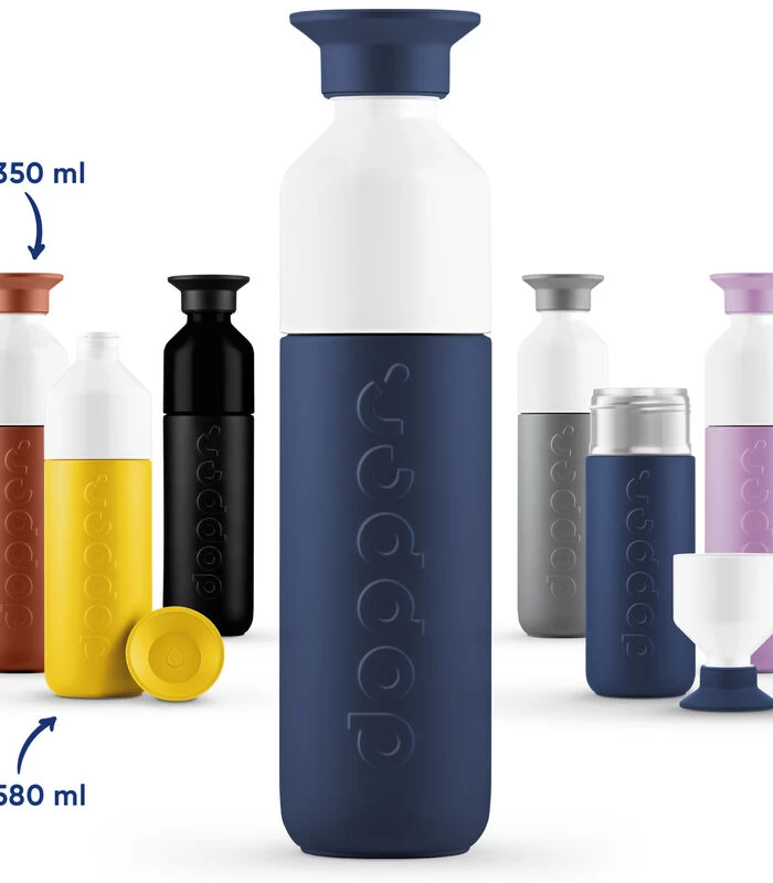 Dopper Geïsoleerde Thermosfles Insulated Breaker Blue 350ml 5 Dopper Geïsoleerde Thermosfles Insulated Breaker Blue 350ml - Afbeelding 3