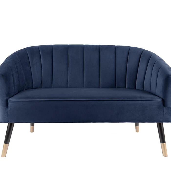 Leitmotiv Bank Royal - Velvet Donker Blauw - 128x71x80cm 3 Leitmotiv Bank Royal - Velvet Donker Blauw - 128x71x80cm