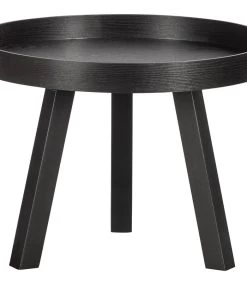 WOOOD Beira Bijzettafel - Hout - Zwart - 45x60x60