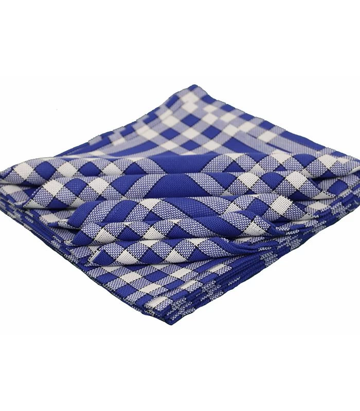 Pak Van 10 Servetten Katoen 57 Draden Gingham Ruit Normand NELLY 3 Pak Van 10 Servetten Katoen 57 Draden Gingham Ruit Normand NELLY