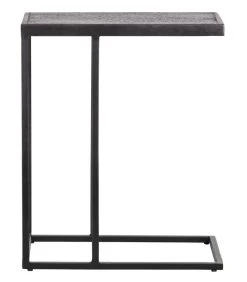 WOOOD Bijzettafel U-vorm Buiten Febe- Metaal - Zwart - 55x45x35