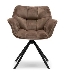 Eetkamerstoel Met Armleuning - Carnaby Dining Armchair - Velvet - Goud
