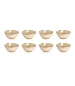 Palmer Schaal Dublin 12.5 Cm 40 Cl Beige Stoneware 4 Stuk(s)