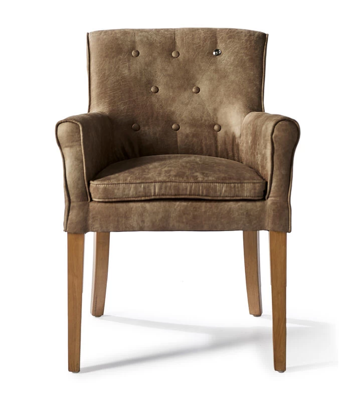 Eetkamerstoel Met Armleuning - La Scala Dining Armchair - Bruin 3 Eetkamerstoel Met Armleuning - La Scala Dining Armchair - Bruin