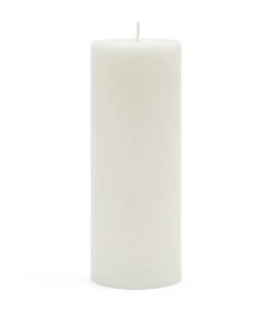 Kaarsen - Pillar Candle ECO Off-white 10x10 - Wit - Set Van 2 Stuks