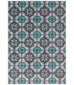 Vloerkleed Designer Samba Moderne Tegellook