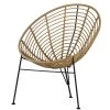 WOOOD Loungestoel Buiten Jane - PE/Metaal - Naturel - 88x72x81 -Woninginrichting b30582d23a7e47bf87460ecec15cc656