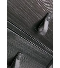 WOOOD Zola Nachtkastje Incl. Lade En Deur - Grenen - Zwart - 74x40x35 -Woninginrichting b3492563bd864d11921514f10096f4ab