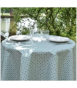 Groen Katoenen Tafelkleed Met Mozaïekcoating