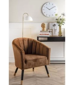 Leitmotiv Stoel Royal - Velvet Chocolade Bruin - 70x71x80cm -Woninginrichting b666a735781649ae88b529b960cb1b45