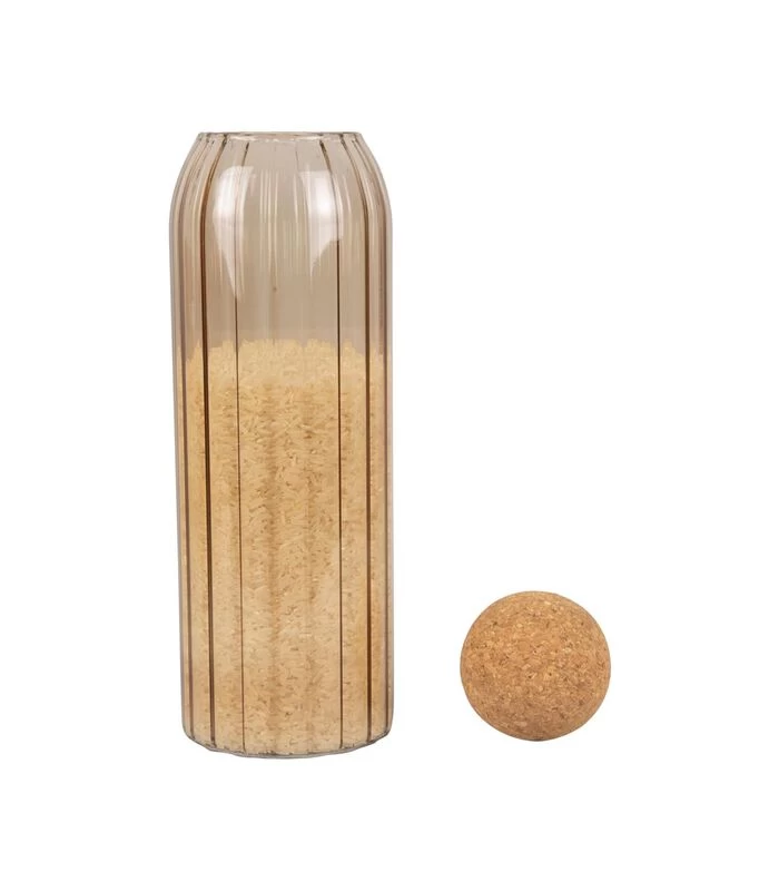 PRESENT TIME Voorraadpot Gem - Zandbruin - Ø9x28,5 Cm 5 PRESENT TIME Voorraadpot Gem - Zandbruin - Ø9x28,5 Cm - Afbeelding 3