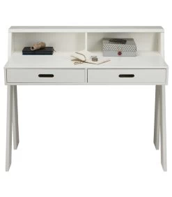 WOOOD Connect Bureau - Grenen - Wit - 93x112x55 -Woninginrichting b8bf29014cf249bc9e5a1c06df5c1403