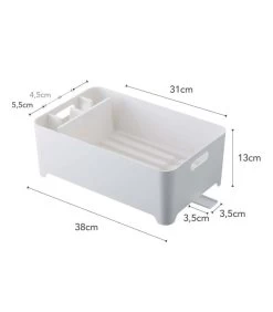 Yamazaki Dish Drainer - Tower - White -Woninginrichting b93f7c416444406eb5879e2cdef80023