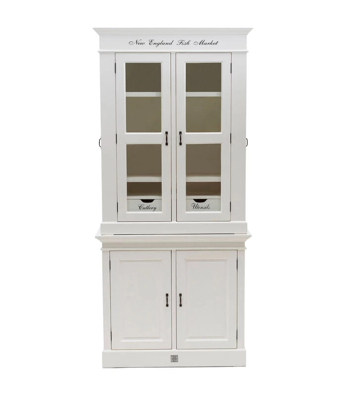 Buffetkast - Kast - New England Fish Market Cabinet Small - Wit 3 Buffetkast - Kast - New England Fish Market Cabinet Small - Wit