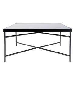 Leitmotiv Salontafel Smooth - Large - Vierkant Mat Zwart - 80x80x40cm
