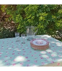 Ginkgo Pistache Gecoat Tafelkleed