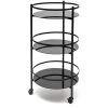 Serveerwagen 48xH96cm 3 Lagen Zwart Bar -Woninginrichting bbdf8e0b76c44cc3b30eaaa339528352