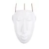 PRESENT TIME Hangende Plantenpot Mask - Glazuur Wit - Lang - 12,5x17,3x22,3cm -Woninginrichting bd6cafd1128746809e9d7213087e2556