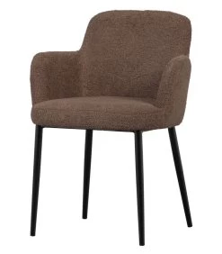 VTwonen Dining Eetkamerstoel - Teddy - Taupe - 83x62x53 -Woninginrichting c1a7ce444c714924ab94f1a1b61a0de9