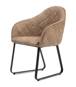 Eetkamerstoel Met Armleuning - Ritz Armchair - Bruin -Woninginrichting c2059680055a45fc80919e2dd189ea5f