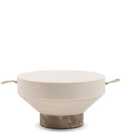 Bijzettafel Buiten - Jimbaran Coffee Table Dia 60 - Beige/wit Zand