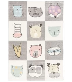 Woninginrichting 25 Vloerkleed Maui Kids Vrolijke Dieren Kleurrijk