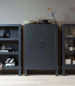 Bonk Open Kast - Grenen - Zwart - 160x103x37 -Woninginrichting c546fb5cc20d4990ad43f6f140854a8e