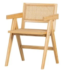 Gunn Eetkamerstoel - Rattan - Natural - 80x54x54