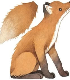 Muursticker Kinderkamer - Vintage Vos -Woninginrichting c6fe7faaa8104ae8b060579f9880341d