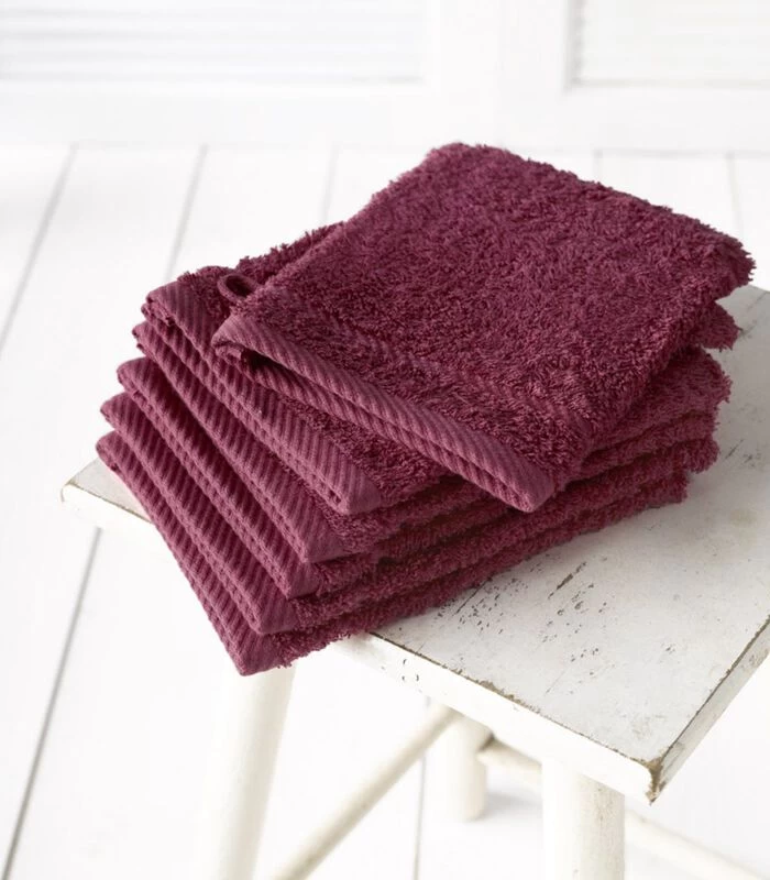 Badtextiel Hélène Beet Red 4 Badtextiel Hélène Beet Red - Afbeelding 2