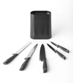 Brabantia Tasty+ Messenblok Plus 5 Messen - Dark Grey -Woninginrichting c90f0ca457a945639ce5f1ccfca30a91