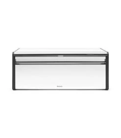Brabantia Broodtrommel Met Klepdeksel, Brilliant Steel / Matt Black