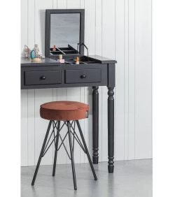 WOOOD Bella Kruk - Velvet - Brick Red - 53x33x33 -Woninginrichting cb41ef34729e4a68aa4fa187a9798f45