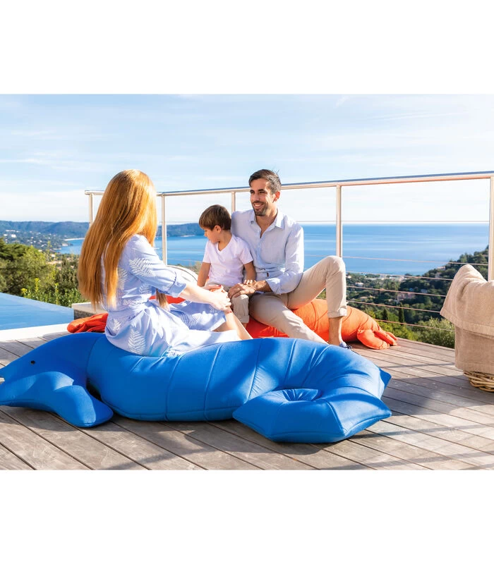 Drijvende XL-buitenpoef Zeepaardjevorm 4 Drijvende XL-buitenpoef Zeepaardjevorm - Afbeelding 2